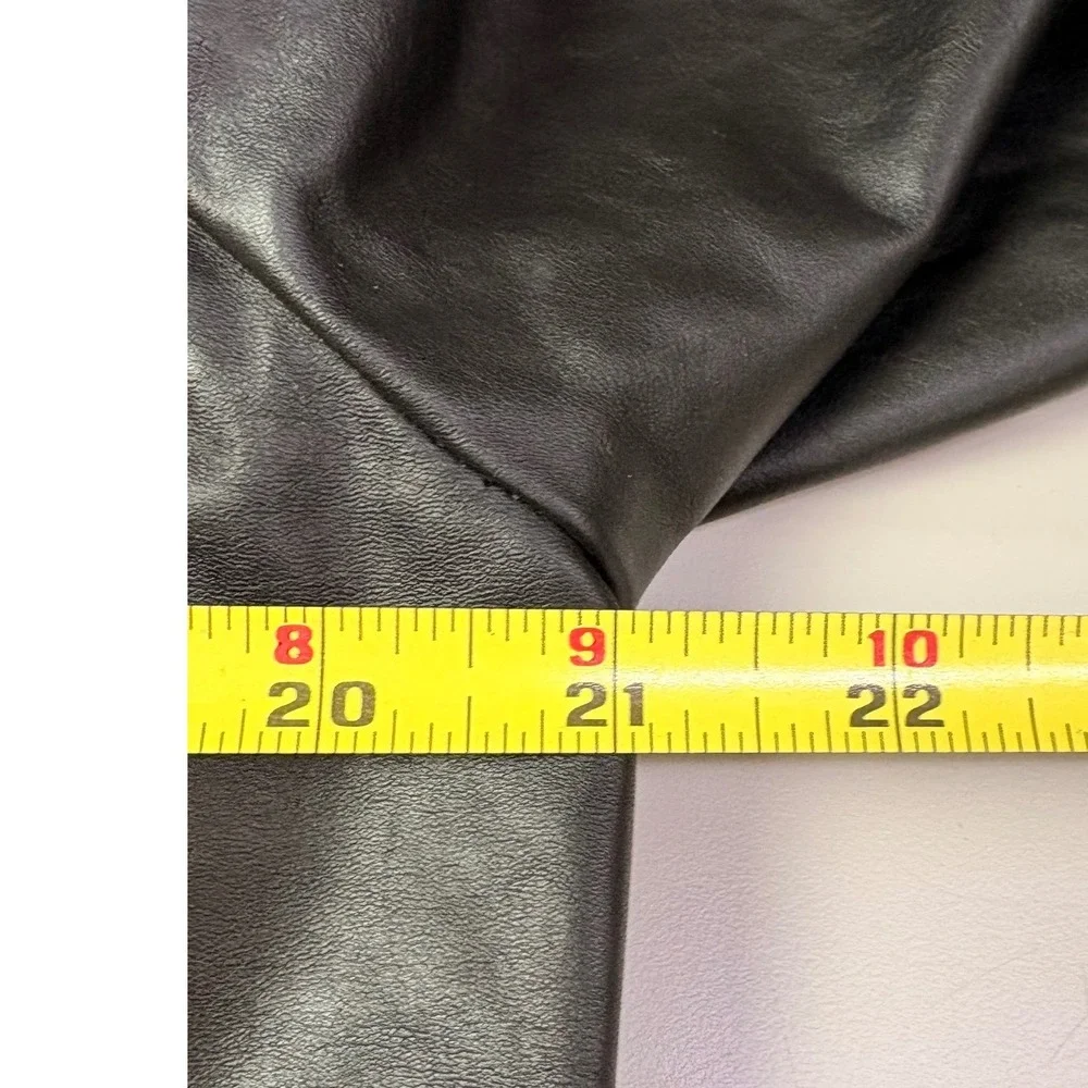 GAP Mens Genuine Leather Blazer Jacket Black Size M Button Up Style 77502400 Y2K